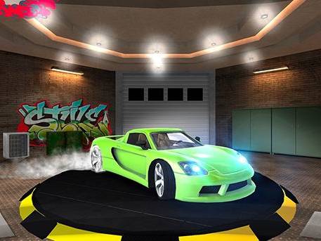 Animation VR jeu de course voiture
