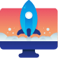 rocket_startup_monitor_screen_computer_icon
